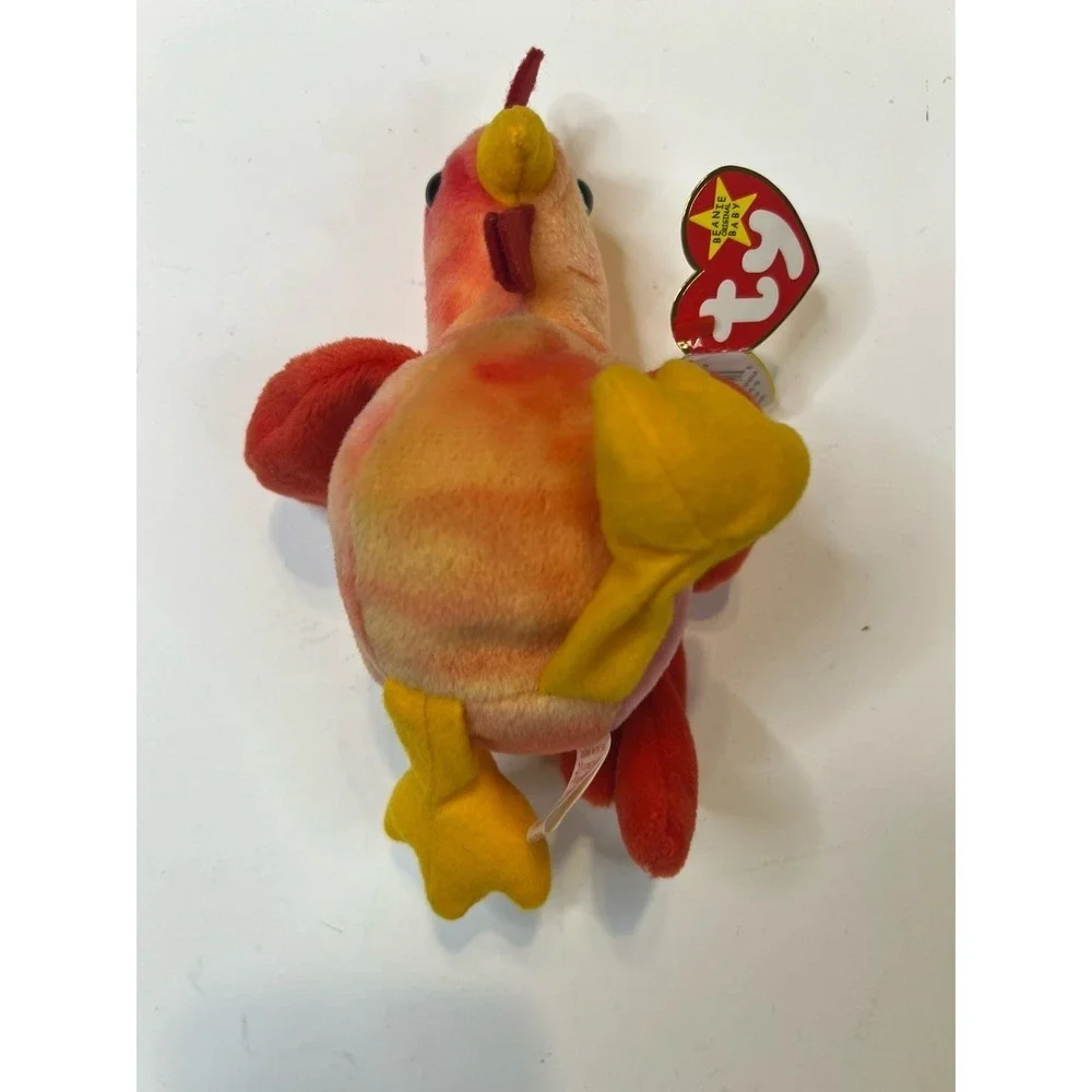 NWT TY Beanie Babies – Vintage Gobbles the‎ Turkey And Strut The Rooster